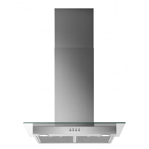 Zanussi - 60cm Square Glass Chimney Hood