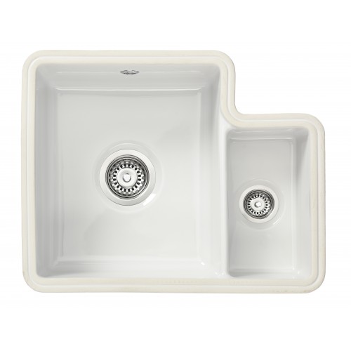 Legendary Interiors - Tuscan Poppi Ceramic 1.5b Right Hand Sink Polar White