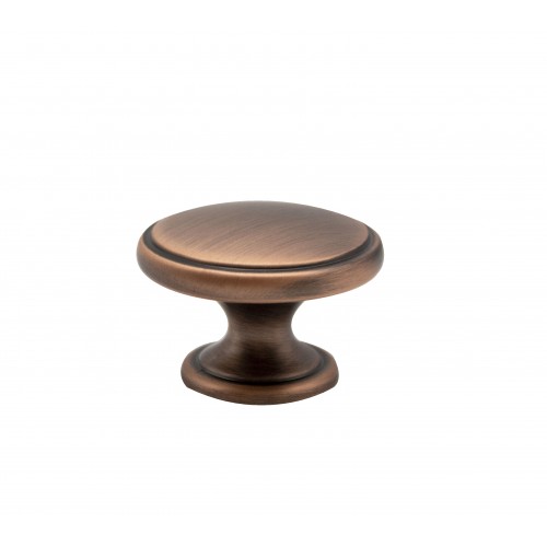 Legendary Interiors - 38mm Dia Knob Gloss Brushed  Copper Finish